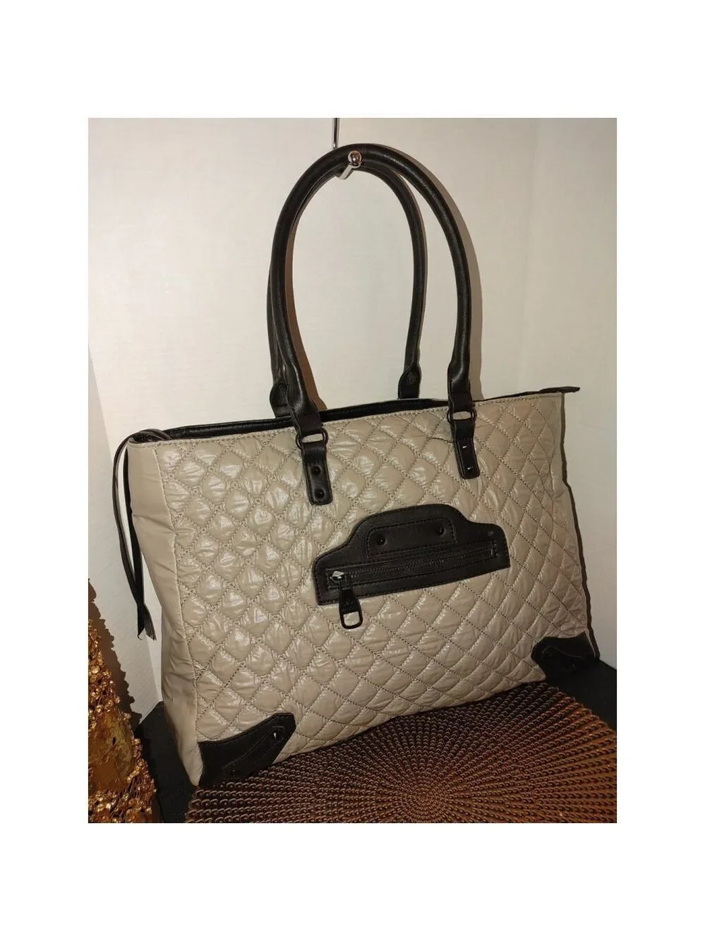 Steve Madden Quilted Nylon Overnighter